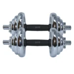 Cast Iron Adjustable Dumbbell Set for Home Gym - 44 lbs (20 kg) - Image 4