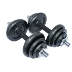 Cast Iron Adjustable Dumbbell Set for Home Gym - 44 lbs (20 kg) - Image 5