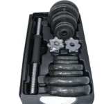 Cast Iron Adjustable Dumbbell Set for Home Gym - 44 lbs (20 kg) - Image 7
