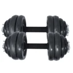 Cast Iron Adjustable Dumbbell Set for Home Gym - 66 lbs (30 kg) - Image 5