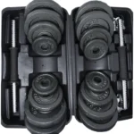 Cast Iron Adjustable Dumbbell Set for Home Gym - 66 lbs (30 kg) - Image 2