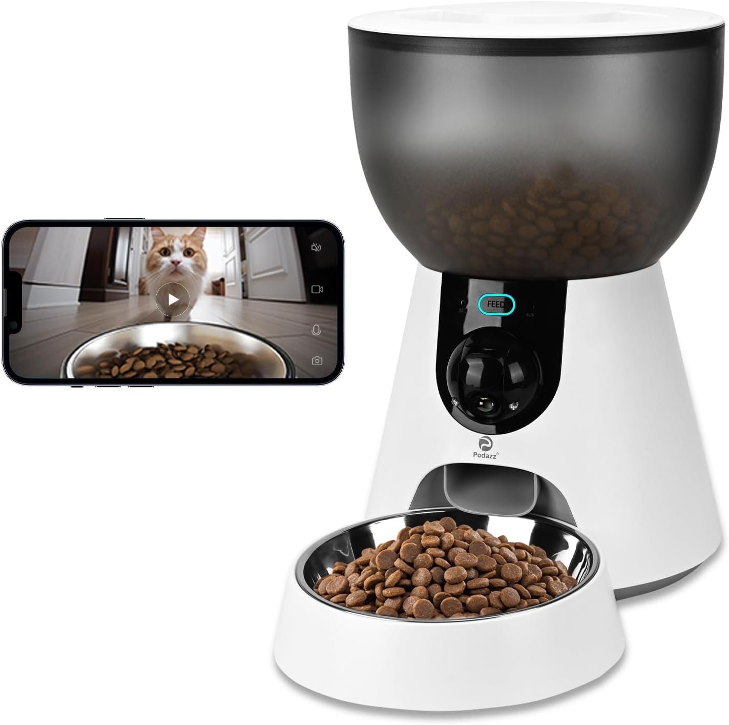 61Fq5MVEiVL._AC_SL1500.jpg Smart Pet Feeder With Camera - Image 1
