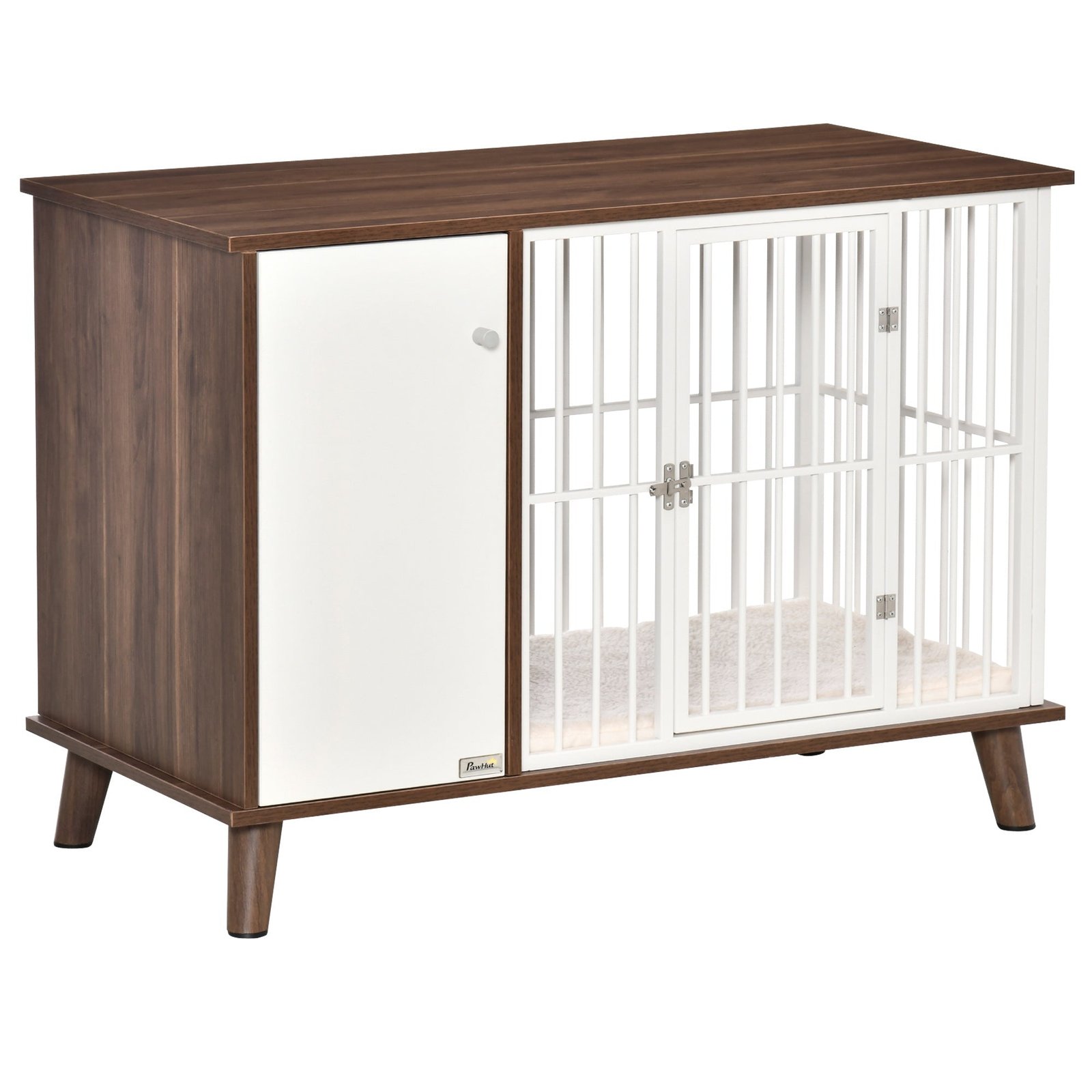 UeZ8c517e689fb616 Furniture Style Dog Crate, Pet Cage Kennel End Table, Indoor Decorative Dog House, with Wooden Top, Door, for Small Dogs, Brown - Image 1