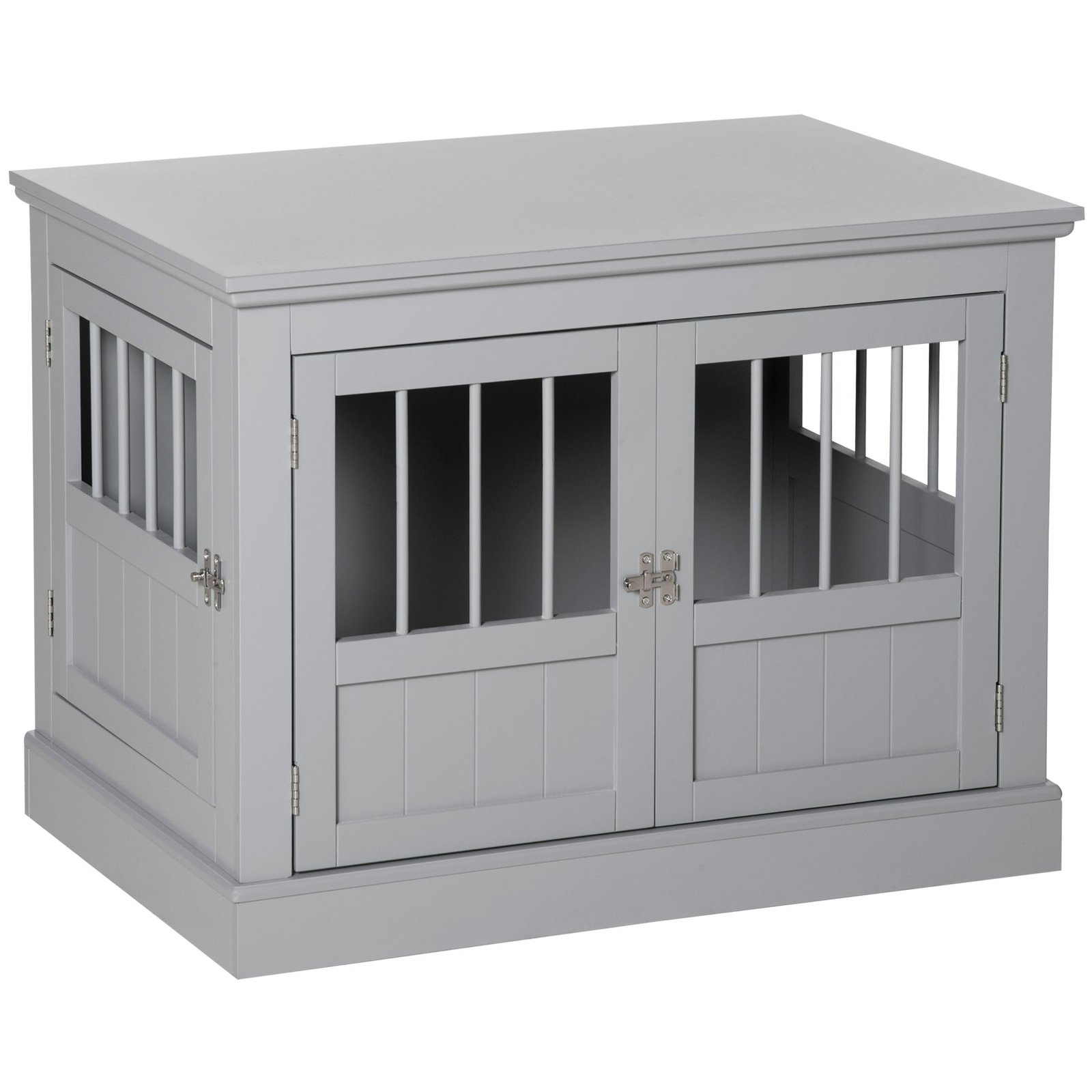 mie98a1820ffe6648 Cat Litter Box Enclosure with Magnetic Doors, Cat Washroom Nightstand with Large Top, Hidden Litter Box Side Table with Latches, Dark Grey - Image 1