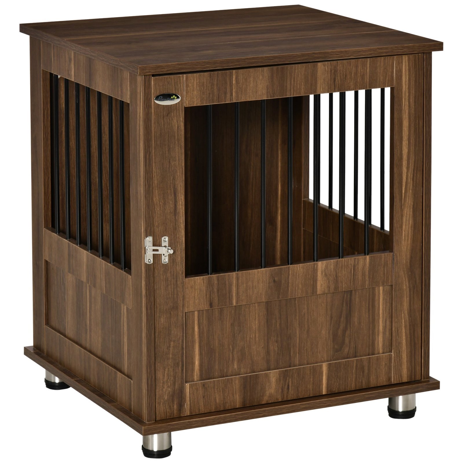 t7P33517e6a2039c5 Furniture Style Dog Crate, Wooden & Wire End Table, Small Pet Crate with Magnetic Door Indoor Decorative Dog Kennel Cage, Brown - Image 1
