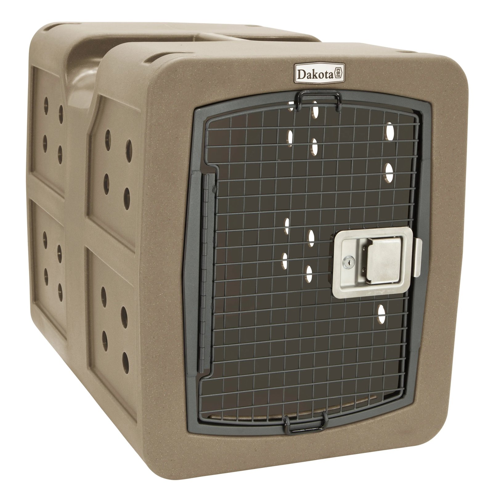 D2-G3MED-FRM-COY-ANGLE G3 Antimicrobial Impact‑Resistant Travel Kennel for Working & Adventure Dogs - Image 1