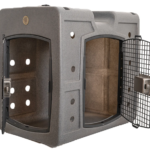 2 Door Side & Front Entry Dog Kennel | Space-Saving SUV Travel Crate