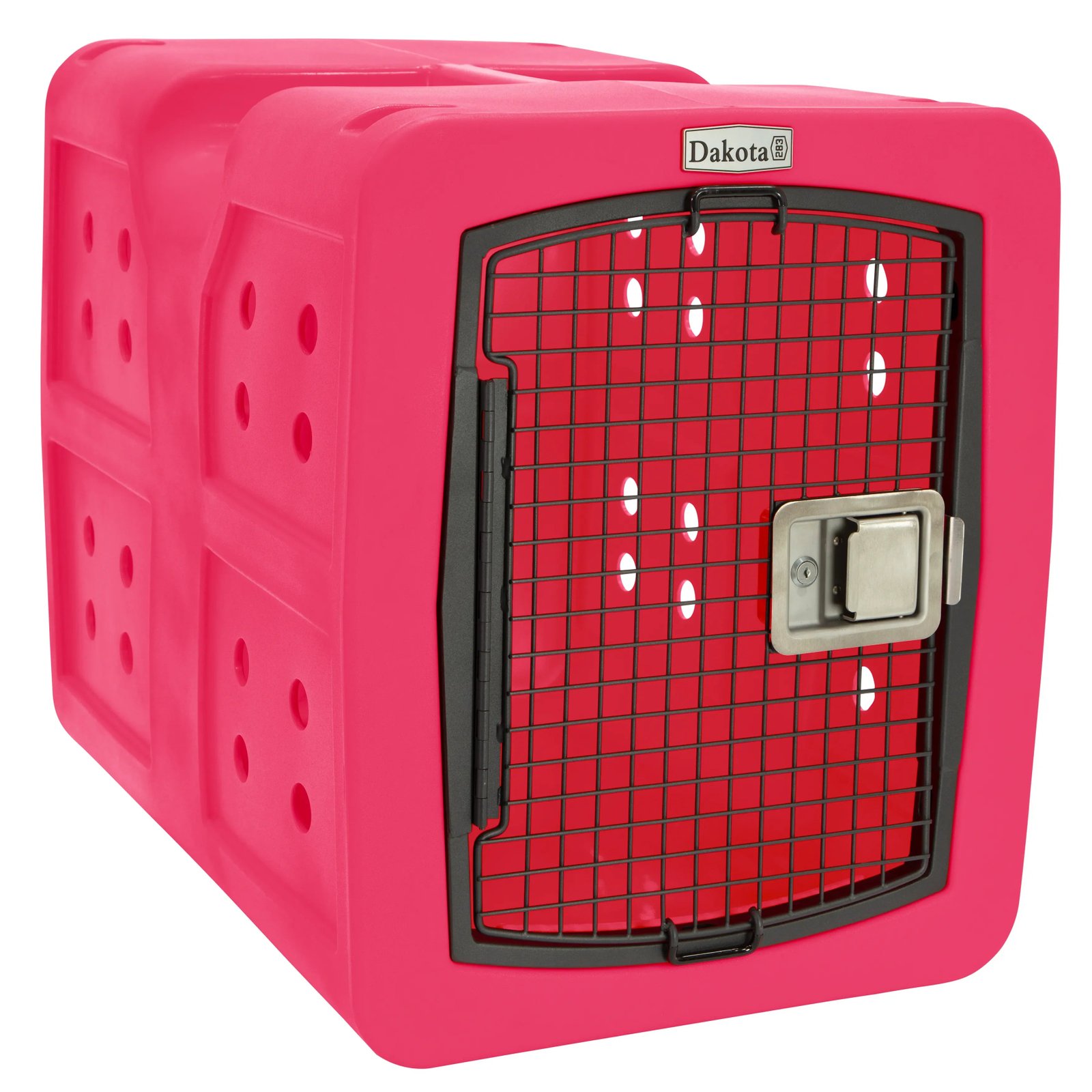 D2-G3MED-SGN-PINK-ANGLE G3 Impact‑Resistant Travel Kennel for Working & Adventure Dogs - Image 1