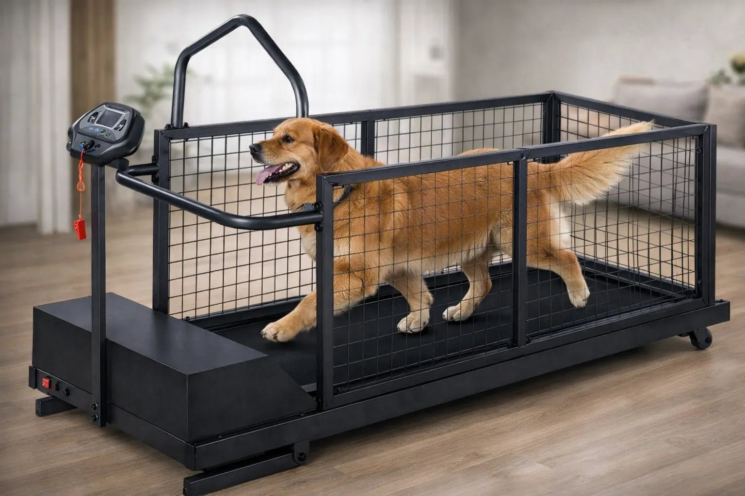 DogTreadmillYSVET-TM400WS Heavy Duty Indoor Dog Treadmill for Medium and Large Breeds | Quiet Motor, Safety Enclosure, Adjustable Speed - Image 1