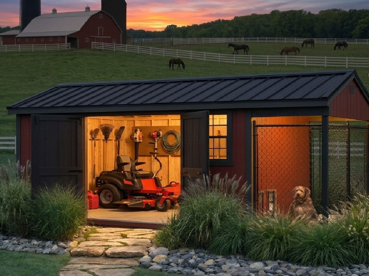 Executive Luxury Insulated Dog House and Kennel With Storage Room  8' x 20' - Image 5