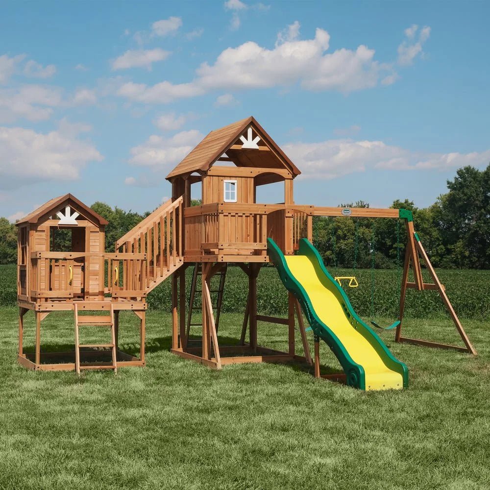 P1_Malibu-Hero1_a864b37a-cf3c-4db4-add5-3810c403cd35 Backyard Discovery Malibu Cedar Swing Set