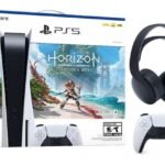 Sony PS5 PlayStation 5 Blu-ray Console with Horizon Forbidden West Game + PULSE 3D Wireless Headset Bundle