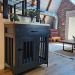 Medium Dog Crate with Drawer