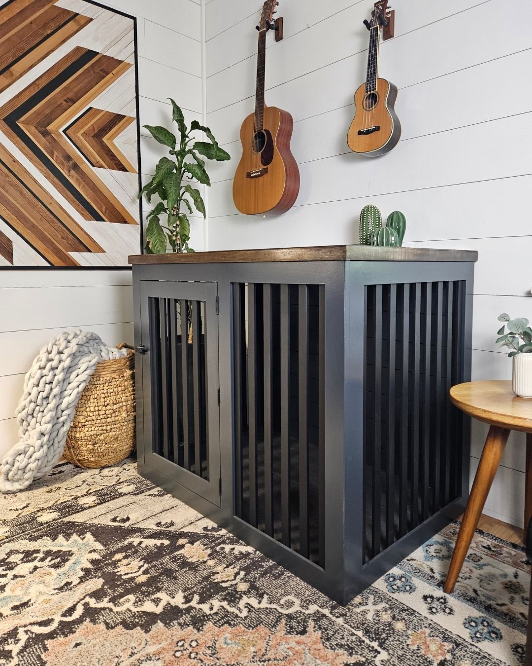 wooden_dog_crate_furniture_for_XL_dog XL Dog Crate - Image 1