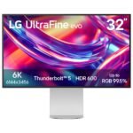 LG - 32” UltraFine evo 6K Nano IPS Black Professional Monitor with DisplayHDR 600 (Thunderbolt 5, HDMI, DisplayPort, USB-C) - Silver