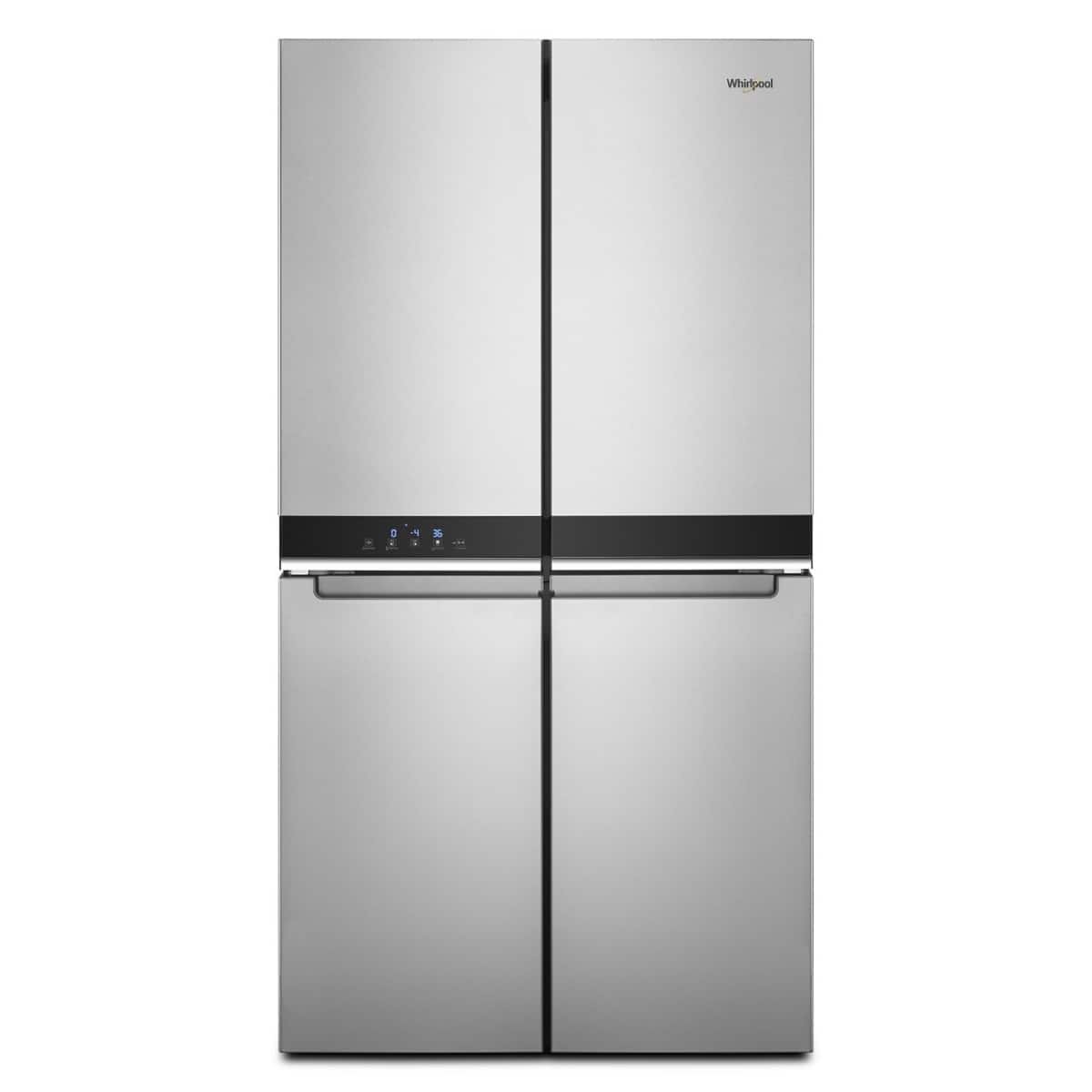 1b559a72-335a-41e0-98ff-1ea1c0ca45a2 Whirlpool 19.4 Cu. Ft. Counter-Depth 4-Door Refrigerator – Stainless Steel - Image 1