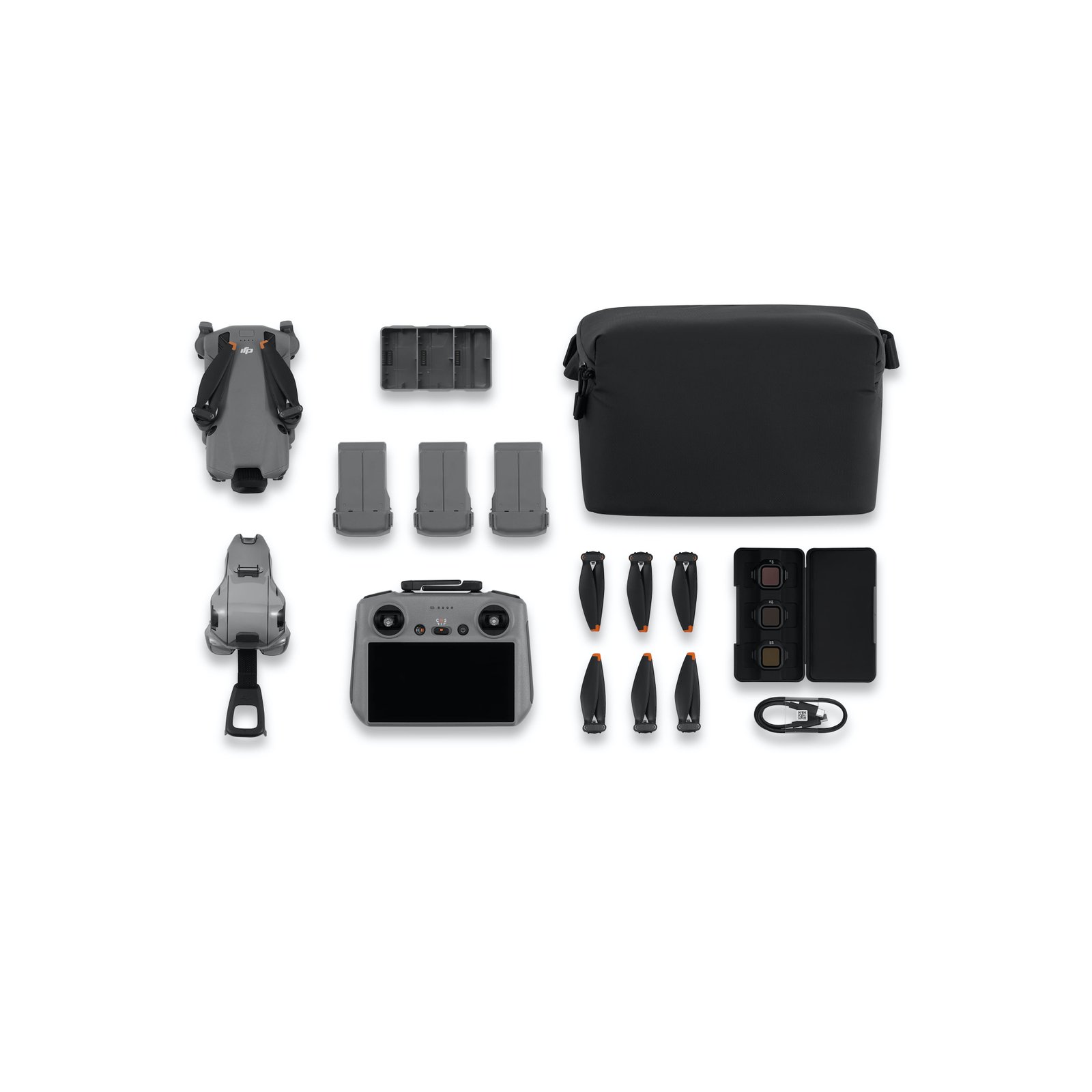 44ba8c79-7cf8-460a-9b99-b23c521e2f90 DJI - Mini 5 Pro Fly More Combo Plus (DJI RC2) - Black - Image 1