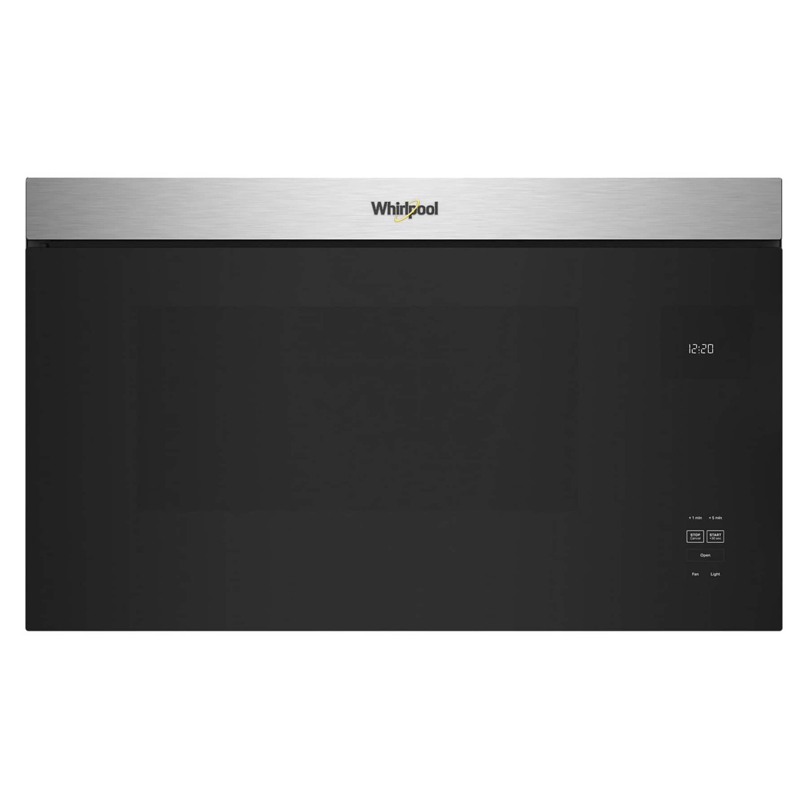 4527635a-3898-4a29-a6e2-d2f121f1bf55 Whirlpool 1.1 Cu. Ft. Over-the-Range Microwave with Flush Built-In Design – Stainless Steel - Image 1
