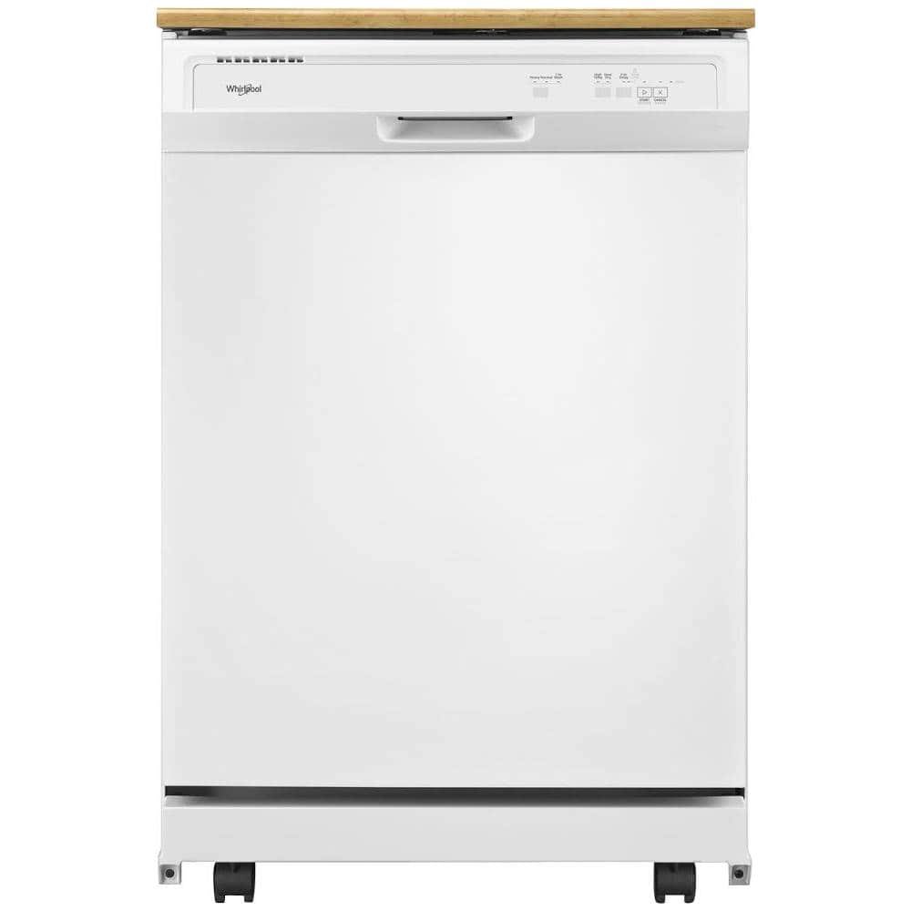 5796505_sd Whirlpool 24-Inch Front-Control Portable Dishwasher – White - Image 1