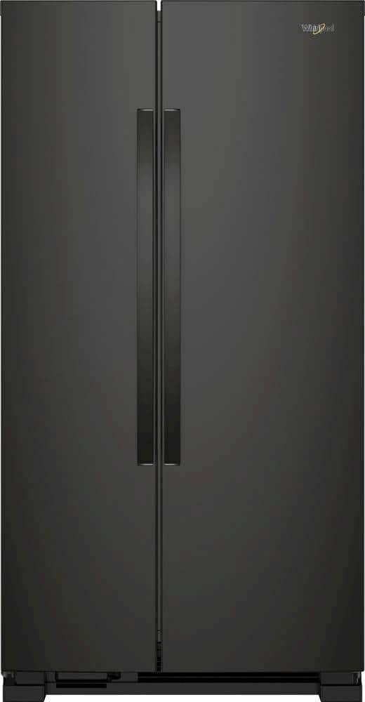 6098309_sd Whirlpool 21.7 Cu. Ft. Side-by-Side Refrigerator – Black - Image 1