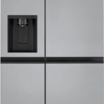 LG - 36-in Wide 22.5 Cu. Ft. Counter-Depth Side-by-Side Refrigerator with Smooth Touch Dispenser - Stainless Steel