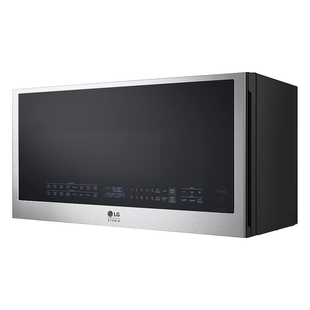 6489662_sd LG - STUDIO 1.7 Cu. Ft. Convection Over-the-Range Smart Microwave with Sensor Cooking and Air Fry - Stainless Steel - Image 1