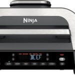 Ninja - Foodi Smart XL 6-in-1 Countertop Indoor Grill with Smart Cook System, 4-quart Air Fryer - Dark Grey/Stainless