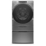 Whirlpool 5.0 Cu. Ft. Front Load Washer with Steam and Load & Go XL – Chrome Shadow