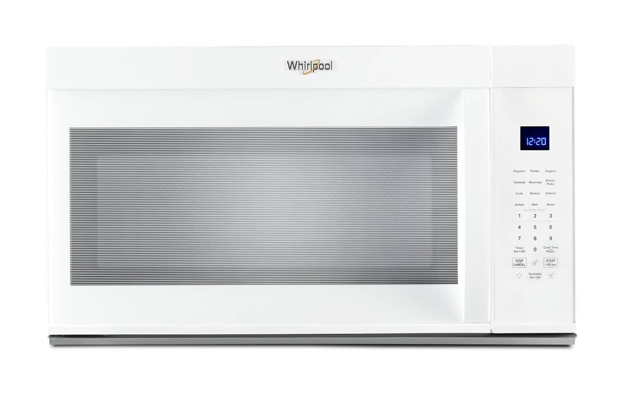 d3d152f1-2e3f-46b9-a531-3a69cc0dffa6 Whirlpool 1.9 Cu. Ft. Over-the-Range Microwave with Sensor Cooking – White - Image 1