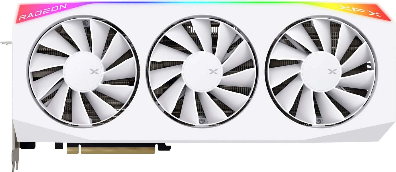 e0f569af-02f8-46a6-8829-27a190057e2b XFX - Mercury AMD Radeon RX 9070XT OC 16GB GDDR6 PCI Express 5.0 Gaming Graphics Card with RGB - White - Image 1