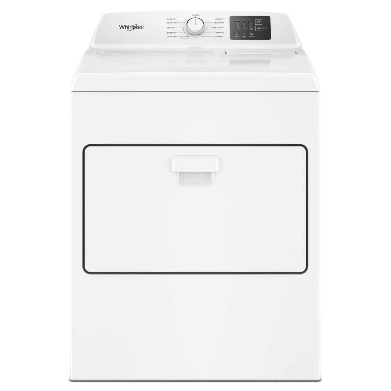 fc8b73df-a863-4cb1-a917-bfe6cf07a6f4 Whirlpool - 7.0 Cu. Ft. Electric Dryer with Adaptive Dry and Top Venting - White - Image 1